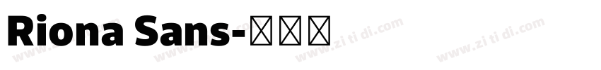 Riona Sans字体转换